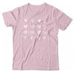 An I LOVE... | Unisex Ultra Cotton Tee pink t-shirt with hearts on it.