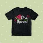 Infant "One In A Melon" Fine Jersey Tee.
