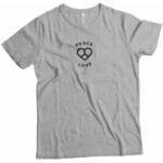 PEACE and LOVE |  Unisex Ultra Cotton Tee featuring the words PEACE and LOVE.