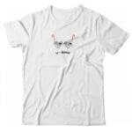 A white "Product Name" with a pair of glasses on it.