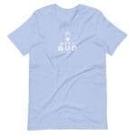The Best Friends Bud(dy) Love / Flower Pun Valentine Tee on a light blue t-shirt with a flower pun.