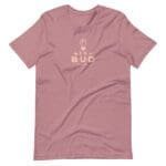 A pink Best Friends Bud(dy) Love / Flower Pun Valentine Tee, perfect for Best Friends or as a Valentine Tee.