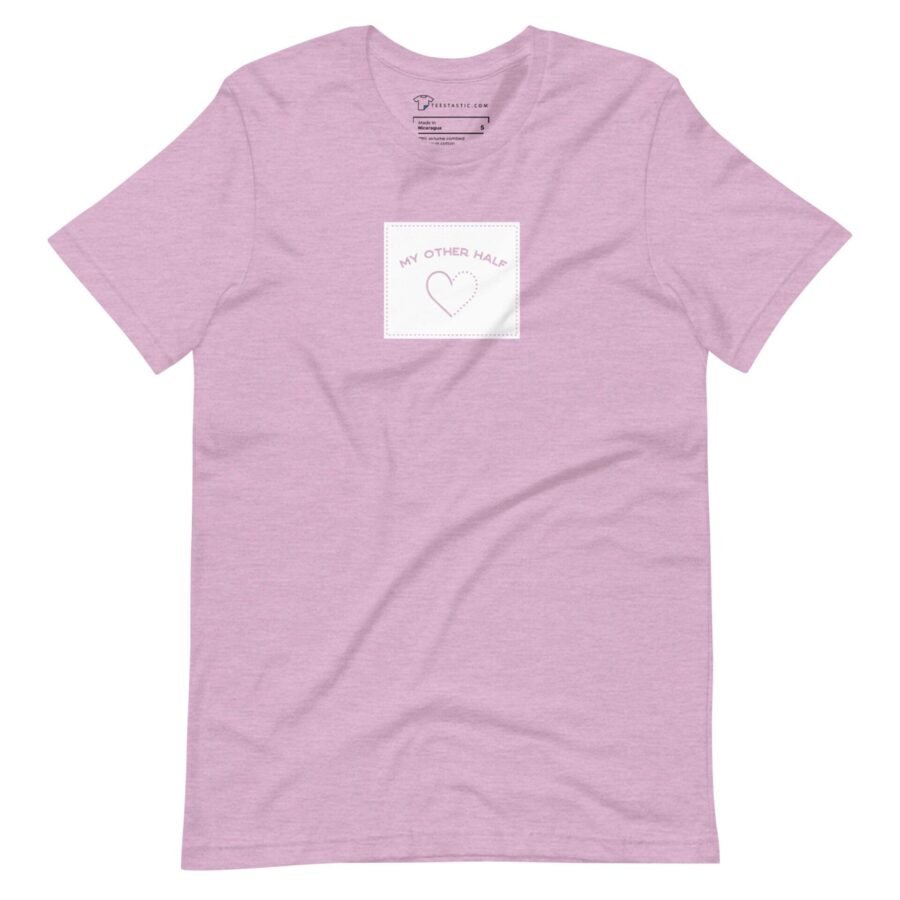 A My Other Half Love Unisex T-Shirt with a heart on it.
