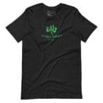 A Bleed Green St.Patricks Day Unisex t-shirt with a green cactus on it.