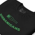 A Loading Shenanigans St.Patricks unisex t-shirt with the word shenanigans on it.