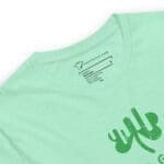 A mint green Bleed Green St.Patricks Day unisex t-shirt with the word juju.
