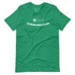 A Loading Shenanigans St.Patricks Unisex t-shirt with the words shenanigans on it.
