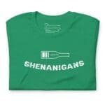 A Loading Shenanigans St.Patricks unisex t-shirt with loading shenanigans.