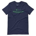 A navy unisex t-shirt with the word "Loading Shenanigans St.Patricks" on it.