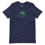 A green cactus on a Bleed Green St. Patricks Day Unisex t-shirt.