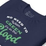 No need to wear No Need To Wear GREEN Its In The BLOOD - St. Patrick's unisex t-shirt.