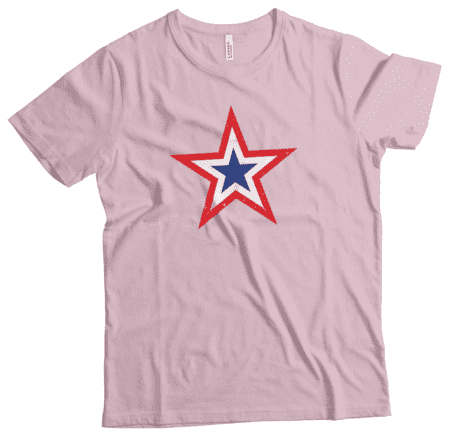 Independence Day 4th July | Red White Blue Star | Unisex Heavy Cotton Tee