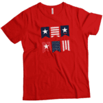 Independence Day 4th July "Flag" Unisex Heavy Cotton Tee - Image 7