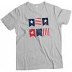Independence Day 4th July "Flag" Unisex Heavy Cotton Tee - Image 3