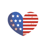Independence Day 4th July "HEART" Unisex Heavy Cotton Tee - Image 9