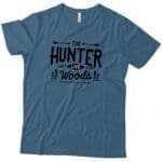 The AMERICAN VINTAGE HUNTER Unisex Ultra Cotton Tee in the woods.