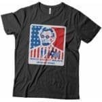 A Independence Day 4th July "BOLD BRIGHT BRAVE" Abraham Lincoln Unisex Heavy Cotton Tee with an image of Abraham Lincoln.