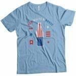 Independence Day 4th July "RED WHITE AND BOOZE" Unisex Heavy Cotton Tee.