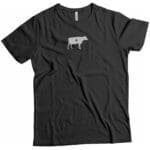 Swiss Cow Icon Design T-shirt Heavy Cotton Unisex Tee.