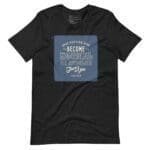 A REFUSE TO BE NORMAL Just Be You Motivational Quote Unisex T-Shirt with the words "become a Christian" and a motivational quote.