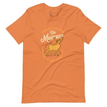An Hunters SURVIVOR WILD DEER home of my pain and my life Unisex T-Shirt featuring a wild deer image.