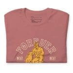 A pink FOREVER BEST FRIEND DOG Unisex T-Shirt with a forever best friend design.