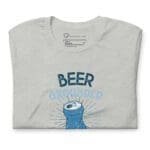 A Beer Grounded Unisex T-shirt with a beer mug on it.