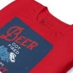 A Beer Broke Up with Its Partner with Bitter Feelings red t-shirt.