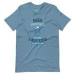 A blue Beer Grounded Unisex T-shirt.