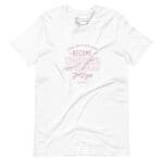 A white REFUSE TO BE NORMAL Just Be You Motivational Quote Unisex T-Shirt.