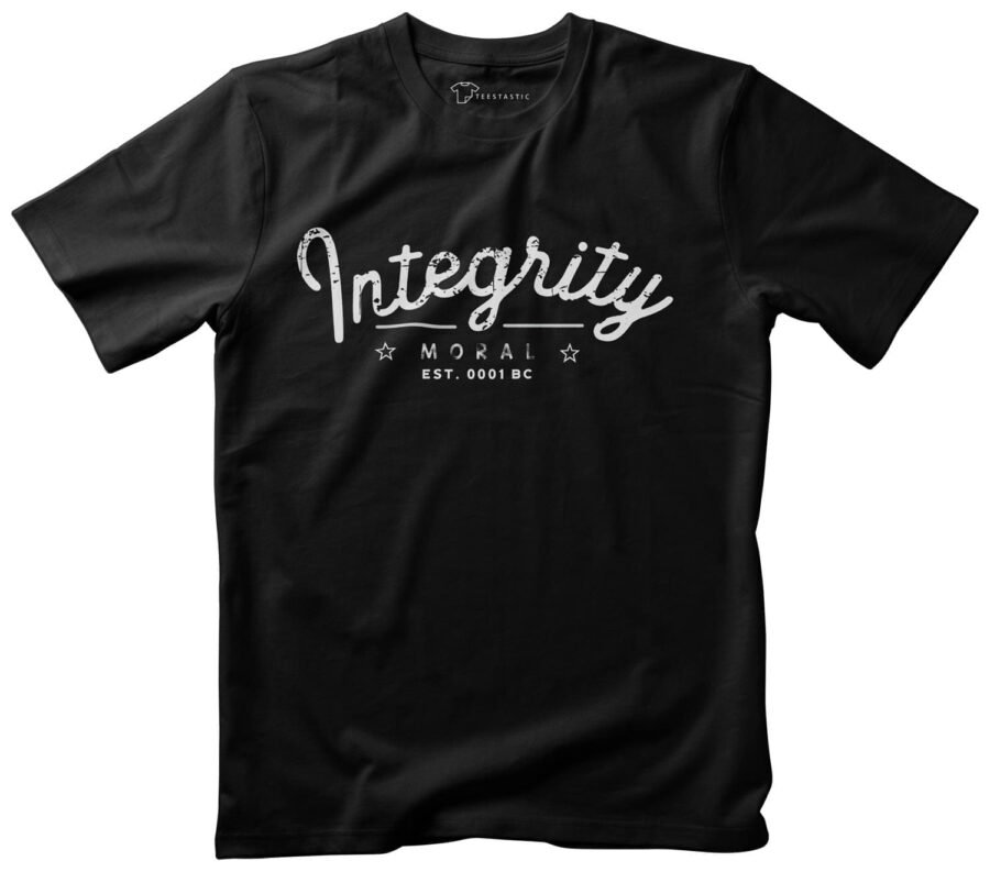 integrity unisex t-shirt black