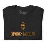 A Halloween Spook-tacular Unisex t-shirt with the words spook-tacular on it.