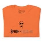 An Halloween Spook-tacular Unisex t-shirt with the word spook on it.