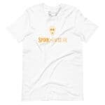 A Halloween Spook-tacular Unisex t-shirt with the word "spook" for Halloween.