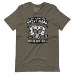 A Custom Machine Motorcycle Engine Skull Unisex t-shirt.