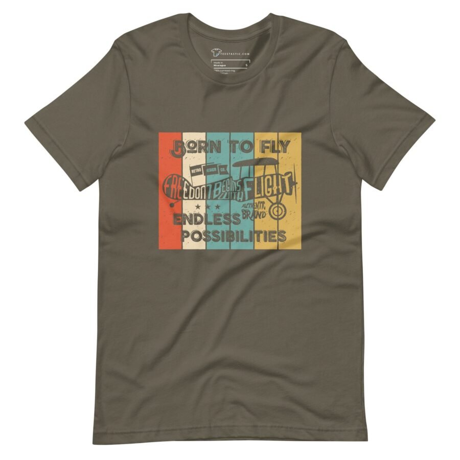 A Born To Fly | Unisex t-shirt | Aviation Enthusiasts.