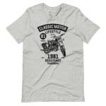 A Classic Motor Lifestyle Unisex t-shirt for the motorcycle lifestyle.