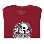 A red BOO-sical Skull Unisex t-shirt.