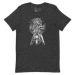 A black Indian Motorcycle Rider Unisex t-shirt featuring a motorcycle rider.