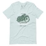 A California Classic Motocycle Unisex t-shirt with an image of a motorcycle.