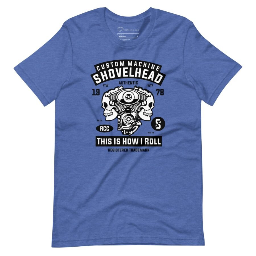 A Custom Machine Motorcycle Engine Skull Unisex t-shirt