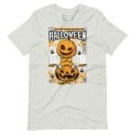 The Spooky Halloween Unisex T-Shirt That's Scary Good! with an image of a jack-o-lantern.