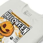 A Spooky Halloween Unisex T-Shirt That's Scary Good! with a jack-o-lantern image.