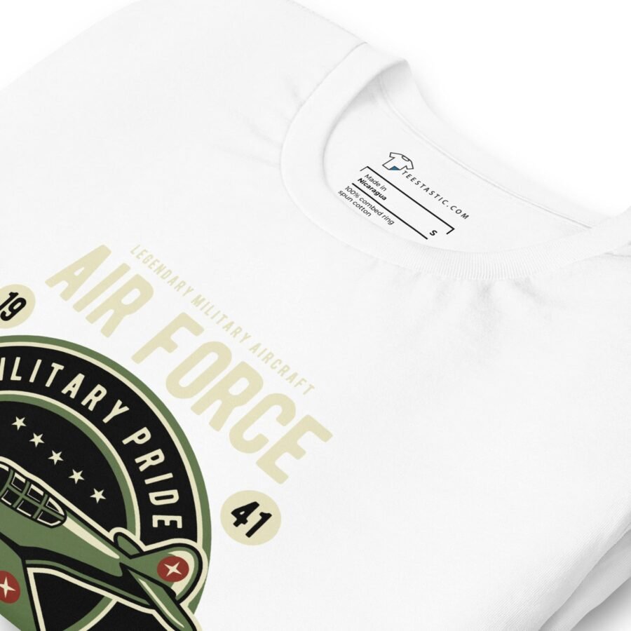 A white Airforce Military Pride | Unisex t-shirt.