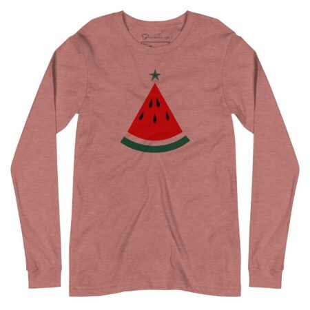 Christmas Melon Tree | Festive Season | Unisex Long Sleeve Tee