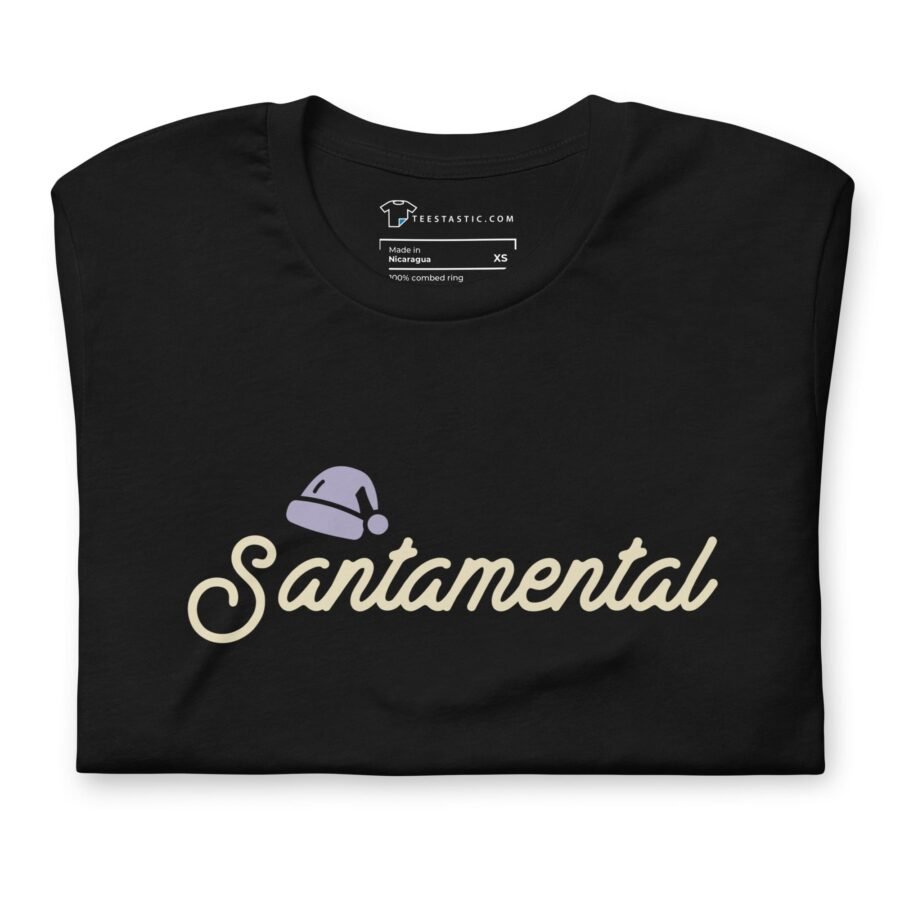 Santa Mental | Festive Holiday | Unisex Cotton t-shirt - Image 15