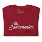 Santa Mental | Festive Holiday | Unisex Cotton t-shirt - Image 4