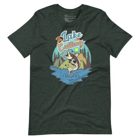 The Lake Is Calling | Fishing  Unisex t-shirt