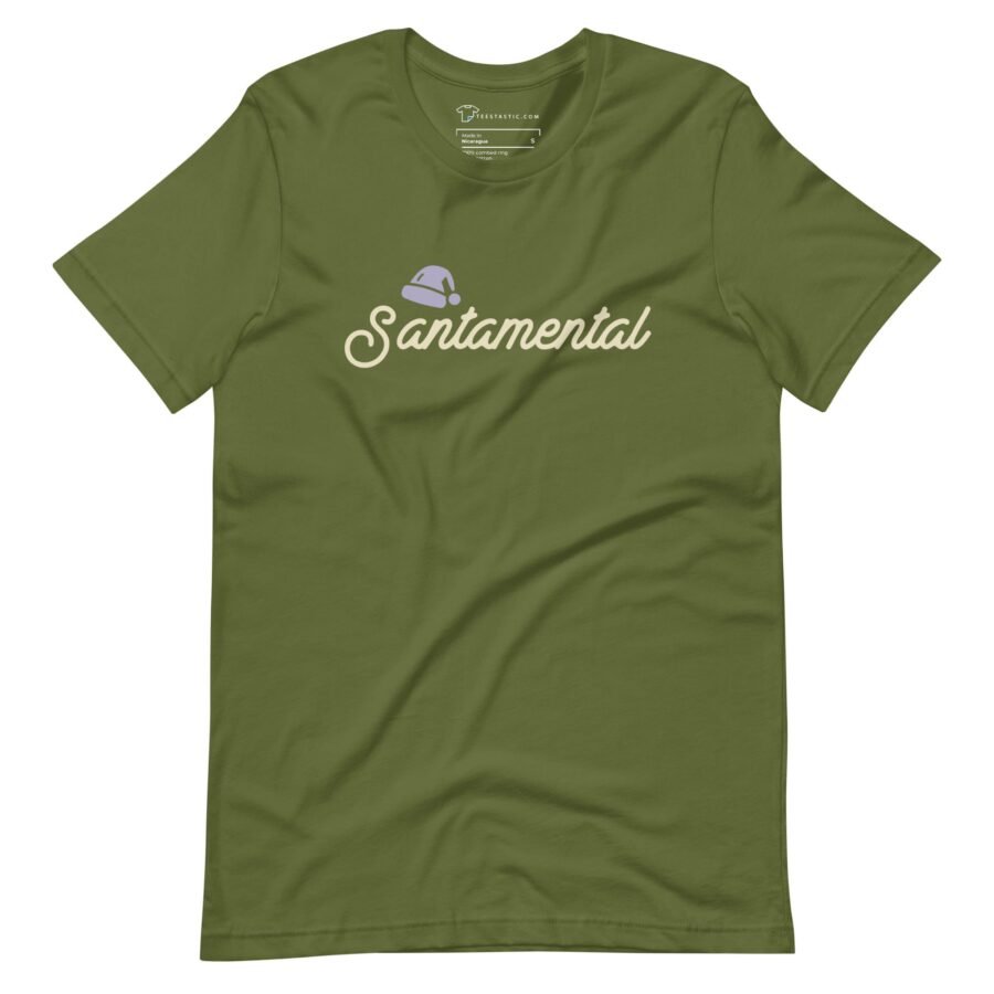 Santa Mental | Festive Holiday | Unisex Cotton t-shirt - Image 8