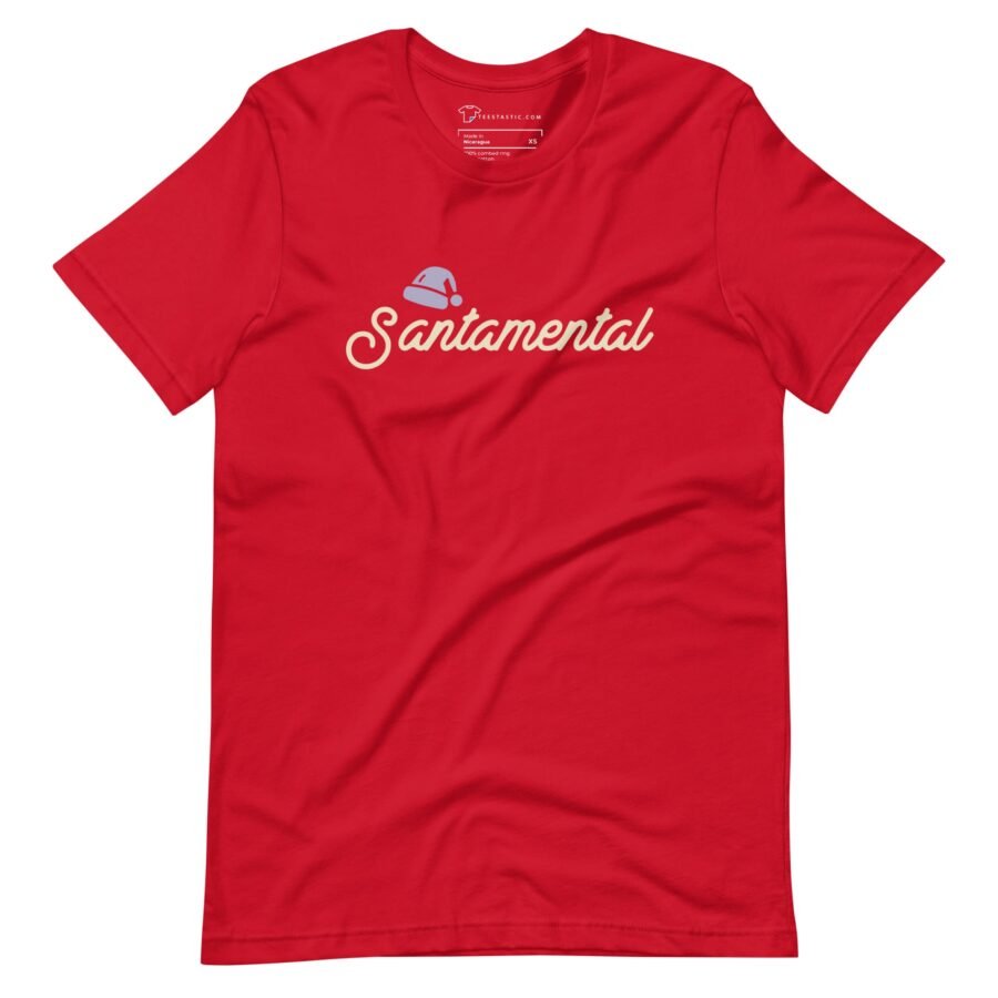 Santa Mental | Festive Holiday | Unisex Cotton t-shirt - Image 5